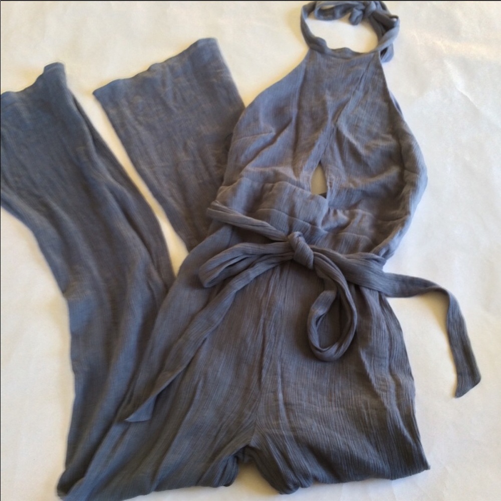 Blue/Gray Jumpsuit
